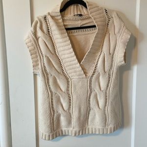 Theory wool cashmere sweater vest EUC